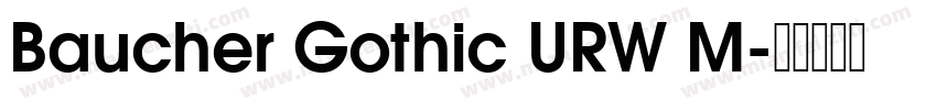 Baucher Gothic URW M字体转换